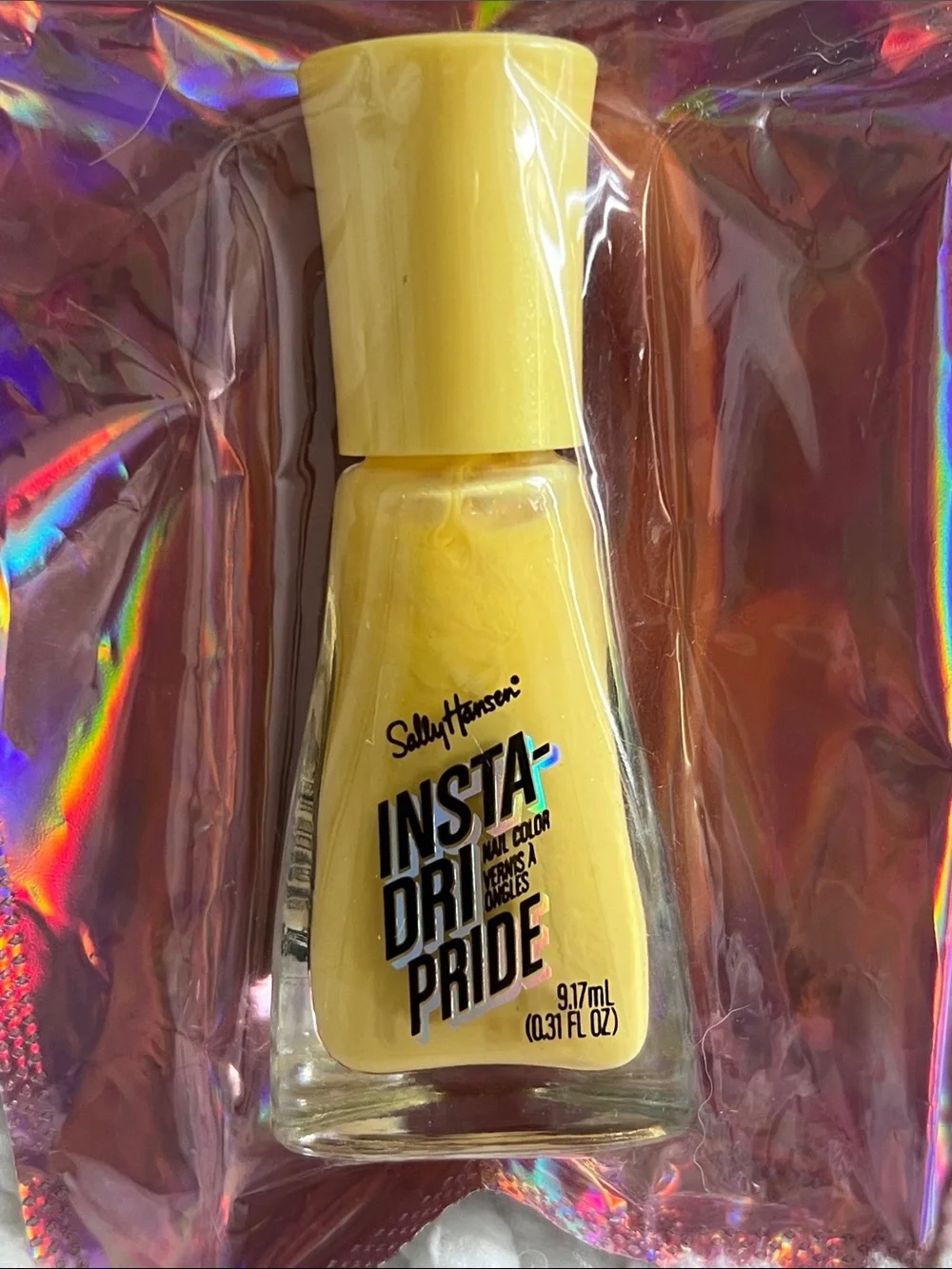 Sally Hansen Nail Polish – Yellow, Pink, Pink glitter & Fuchsia.